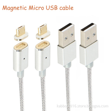 Metal Magnetic Connection LED USB Cable High Speed Date Sync Charging Cable USB Micro Magnetic Cable Metal Magnetic USB Cable